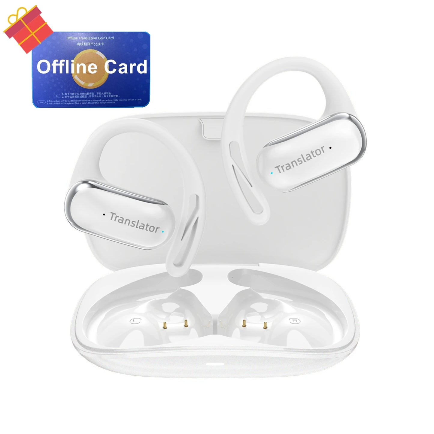 Wooask OWS Translator Earbuds Real Time Translation Offline Packs