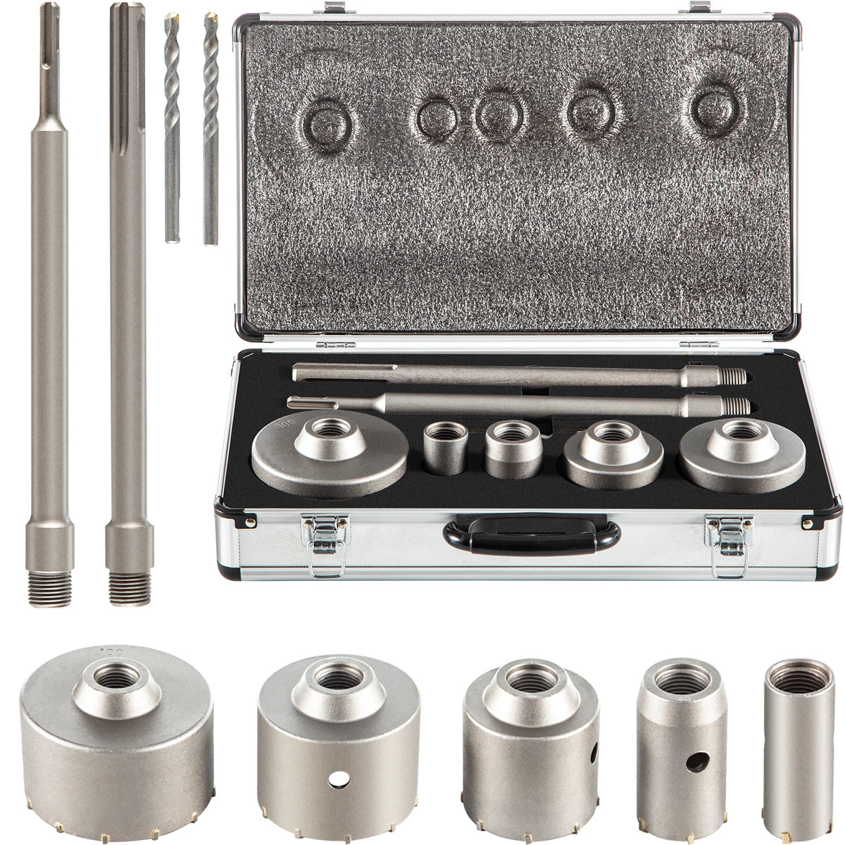 SucceBuy Concrete Hole Saw Kit For Brick Cement And Stone