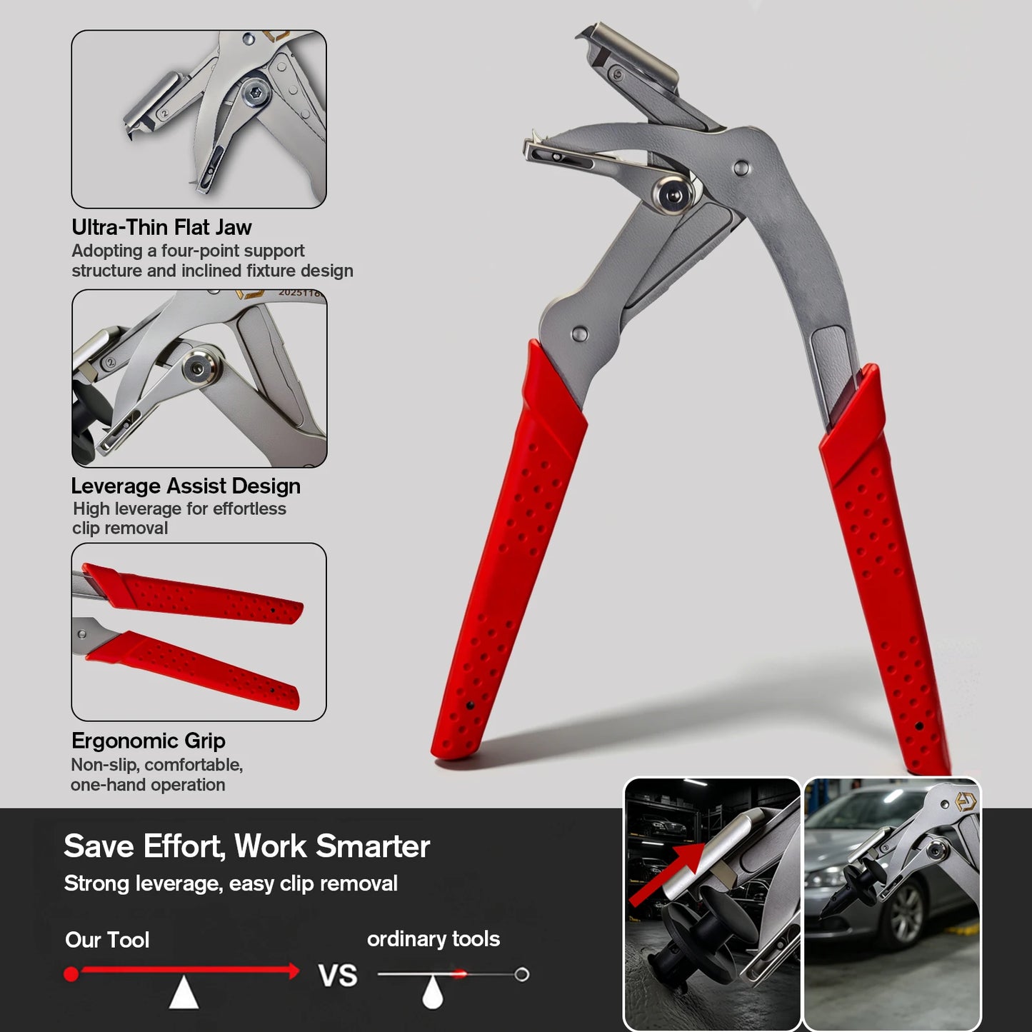 Car Clip Pliers With 40 Fasteners Kit For Automotive Repair