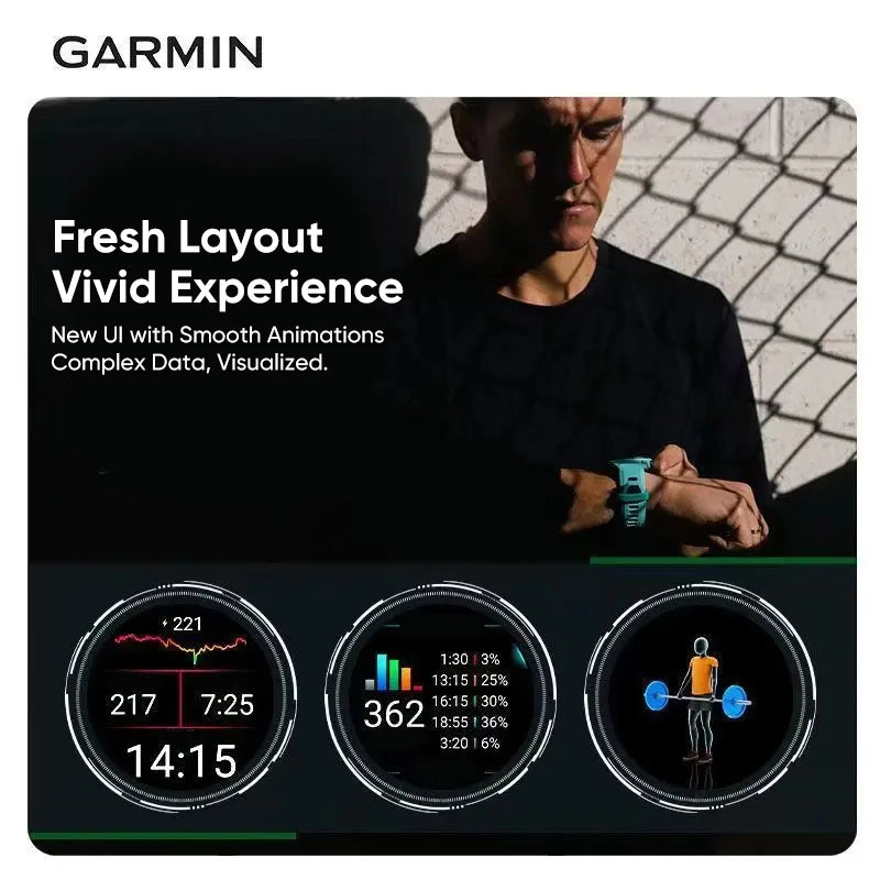 Garmin Forerunner 265 GPS Smartwatch Heart Rate Monitoring AMOLED Display