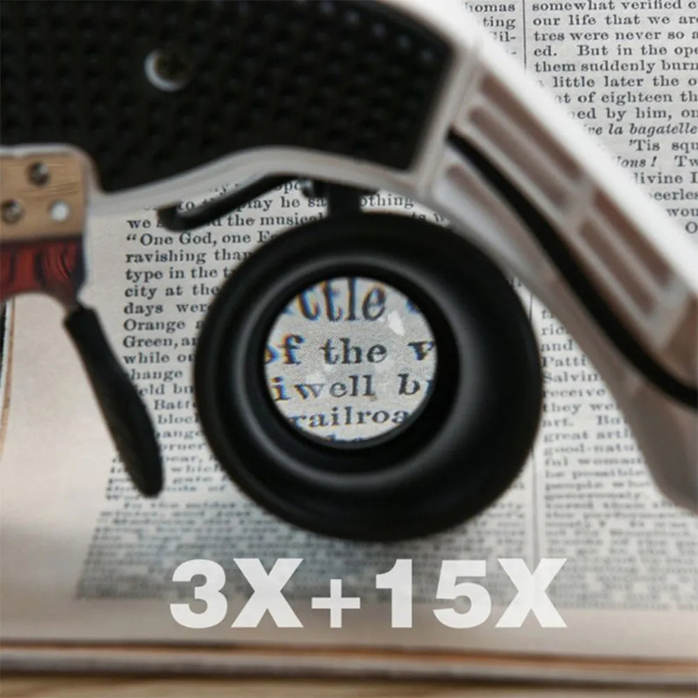 LED Headband Magnifier With Interchangeable Lenses For Precision Work