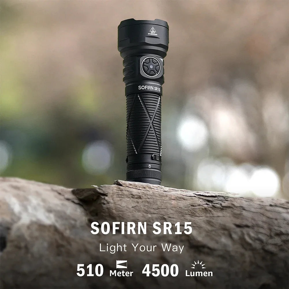 Sofirn SR15 4500LM USB C Rechargeable LED Flashlight