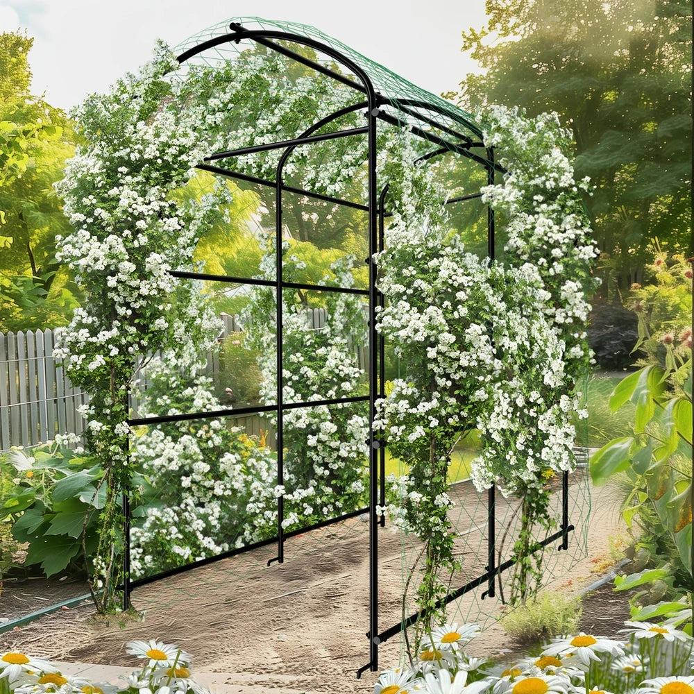 Wisfor U-Shaped Metal Tall Garden Trellis for Climbing Plants