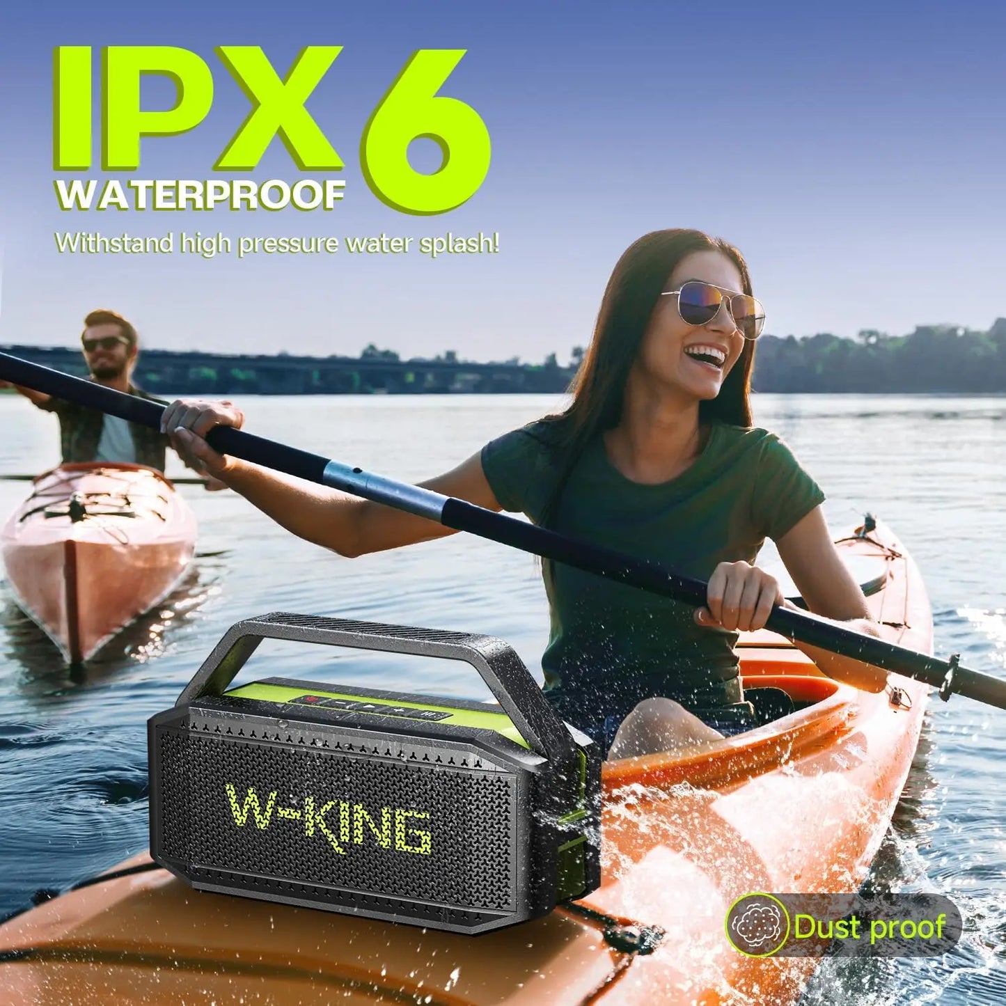 W-King D9-1 Portable Bluetooth Speaker 100W Peak