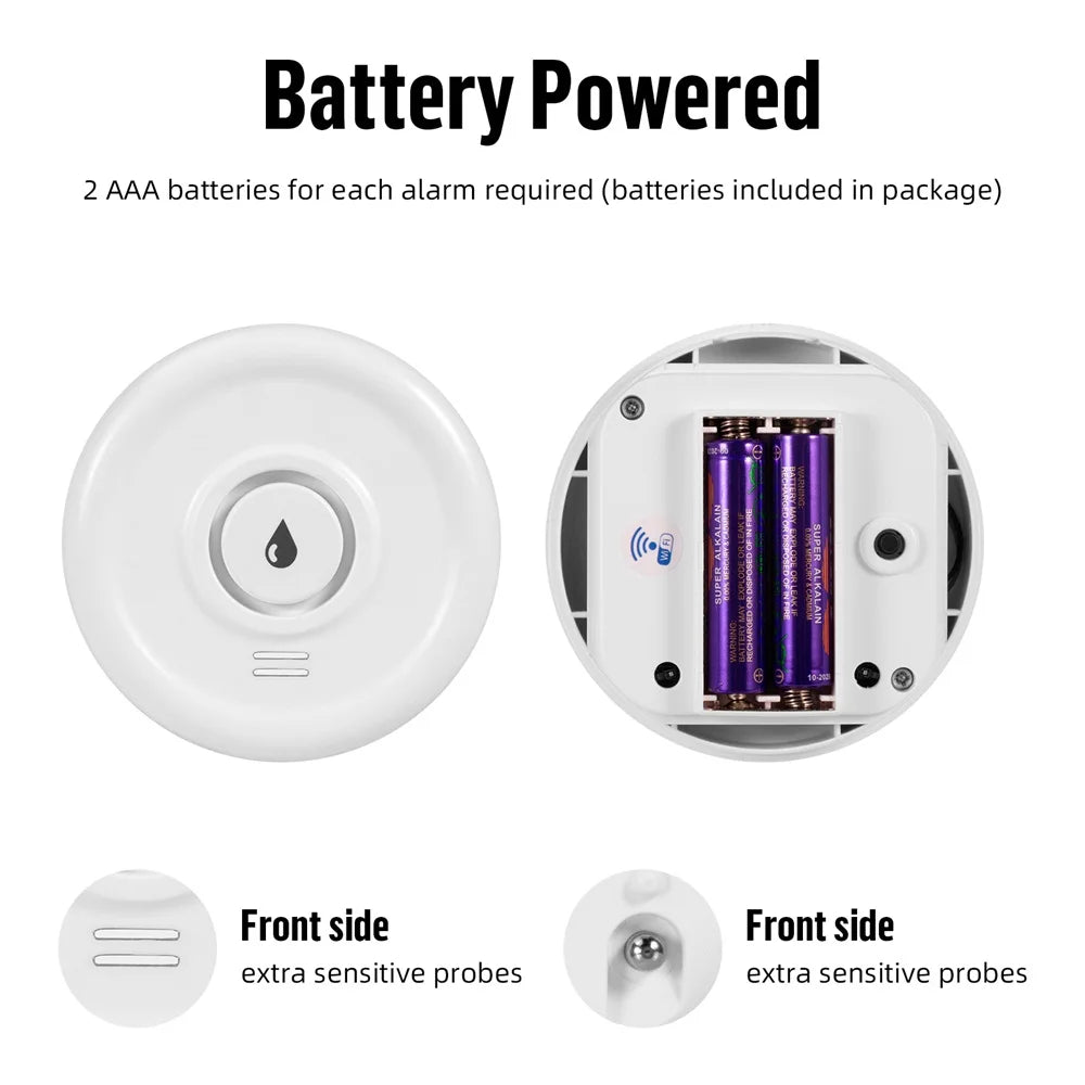 KERUI WiFi Water Leak Detector with App Alerts and Alarm