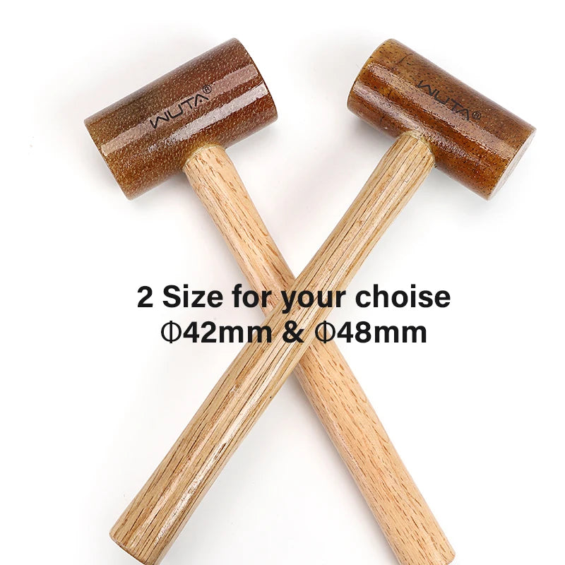 WUTA Rawhide Head Mallet Leather Craft Hammer For Jewelry Stamping
