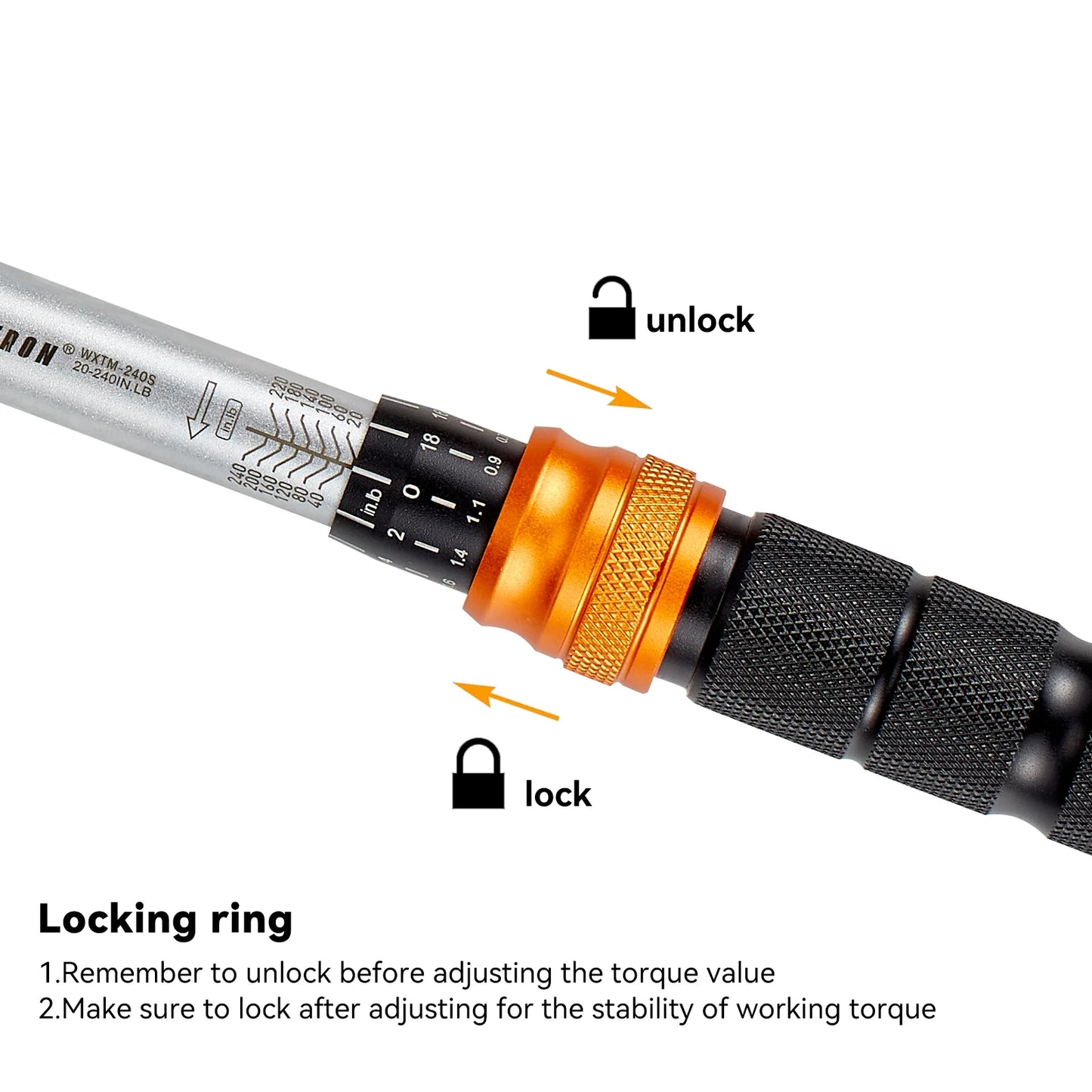 Waxtron Torque Wrench 20-240 In-Lb Professional Non-Slip