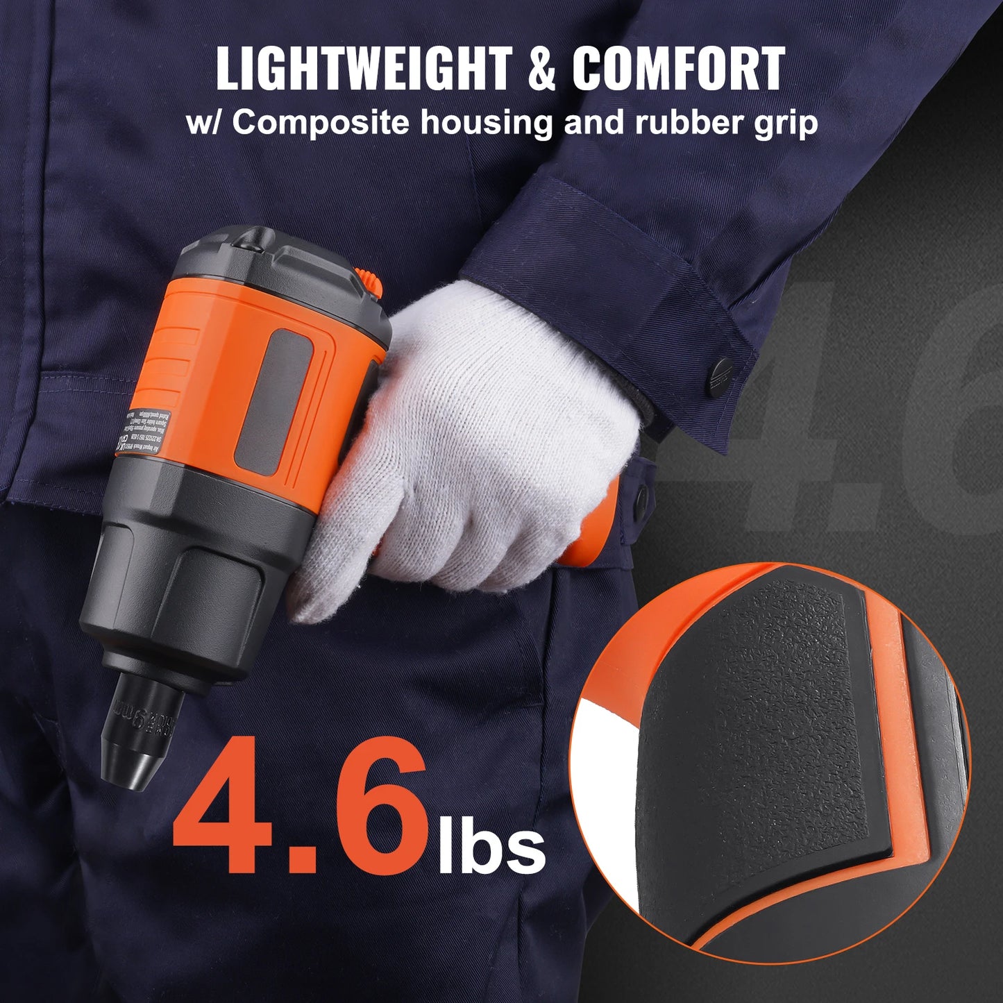 SucceBuy Lightweight Pneumatic Impact Gun With 1/2-Inch Drive Socket Set